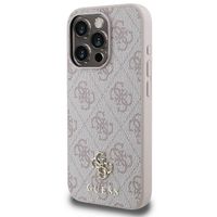 Guess Coque 4G Metal Logo MagSafe Apple iPhone 15 Pro Max - Rose