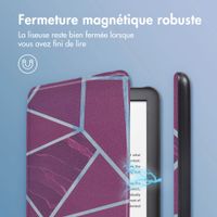 imoshion Design Slim Hard Case Sleepcover Amazon Kindle (2024) / Amazon Kindle (2022) 11th gen - Bordeaux Graphic
