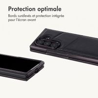 imoshion Étui arrière MagSafe en cuir synthétique avec porte-cartes Samsung Galaxy Z Fold 8 Ultra - Noir