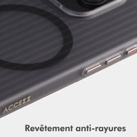 Accezz Coque arrière Lite avec MagSafe | Fluted | Apple iPhone 15 Pro - Gris
