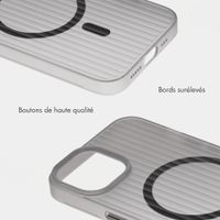 Accezz Coque arrière Lite avec MagSafe | Fluted | Apple iPhone 14 - Gris