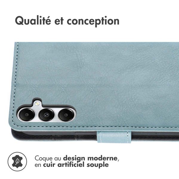 imoshion Étui de télephone portefeuille de luxe Samsung Galaxy S25 / S24 - Bleu clair