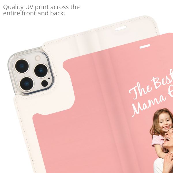 Concevez votre propre housse portefeuille Apple iPhone 15 Pro Max - Blanc