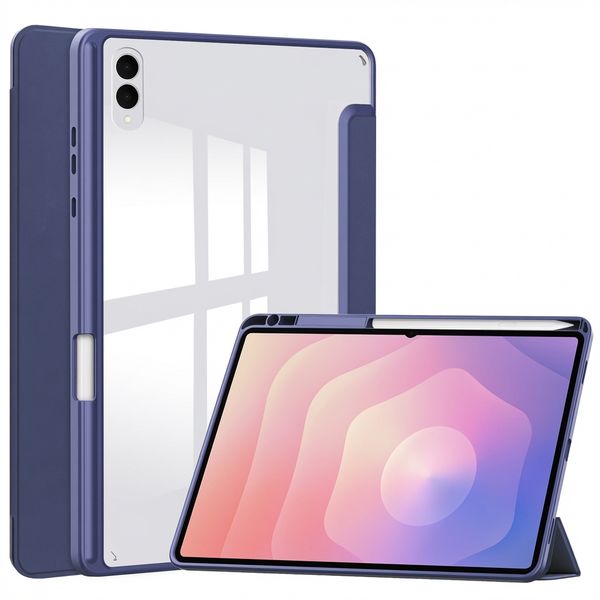 imoshion Coque tablette rigide Trifold Samsung Galaxy Tab S11 Ultra - Bleu foncé