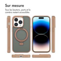 Accezz Coque Ring Stand avec MagSafe Apple iPhone 14 Pro - Marron