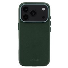 Accezz Coque arrière en cuir avec MagSafe Apple iPhone 18 Pro Max / 17 Pro Max - Cedar Green