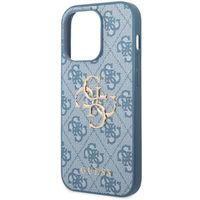 Guess Coque 4G Metal Logo Backcover Apple iPhone 14 Pro - Bleu