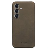 Accezz Coque MagSafe en cuir vintage Samsung Galaxy S25 / S24 - Rustic Brown