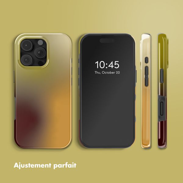 Selencia Coque arrière Vivid avec MagSafe Apple iPhone 16 Pro - Gradient Olive Dust