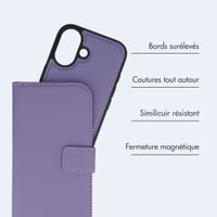 imoshion Étui portefeuille luxe 2-en-1 amovible Apple iPhone 17 - Violet