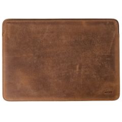 Accezz Leather Pochette ordinateur Apple MacBook 13 pouces - Cognac