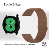 imoshion Bracelet en cuir magnétique  - Connexion universelle 20 mm - Marron