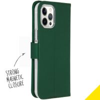 Accezz Étui de télephone Wallet Apple iPhone 12 Pro Max - Vert