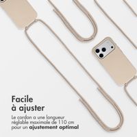 imoshion Coque arrière Color avec cordon amovible et MagSafe Apple iPhone 17 Pro - Nude
