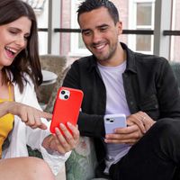 Accezz Coque Liquid Silicone Samsung Galaxy A34 (5G) - Rouge