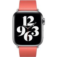 Apple Bracelet Leather Band Modern Buckle Apple Watch | 38/40/41/42 mm - Taille S - Pink Citrus