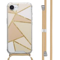 imoshion Coque Design avec cordon Apple iPhone 17e / 16e - Beige Graphic