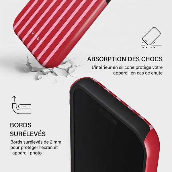 Burga Coque Tough MagSafe Apple iPhone 17 - Strawberry Jam