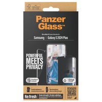 PanzerGlass Protection d'écran Privacy Ultra-Wide Fit Anti-bactérienne avec applicateur Samsung Galaxy S24 Plus