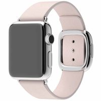 Apple Bracelet Leather Band Modern Buckle Apple Watch | 38/40/41/42 mm - Taille M - Blush