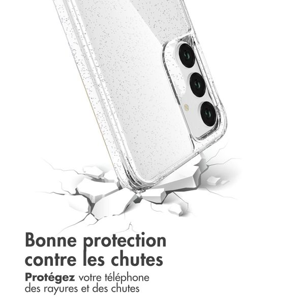 imoshion Coque arrière transparente Pailletée Samsung Galaxy A26 / A16 - Argent