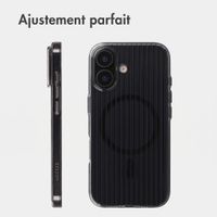 Accezz Coque arrière Lite avec MagSafe | Fluted | Apple iPhone 17 - Noir