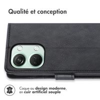 imoshion Étui de télephone portefeuille de luxe OnePlus Nord 3 - Noir