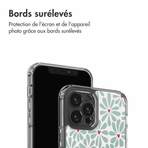 imoshion Coque Design Apple iPhone 12 (Pro) - Bloom Love Sage Green