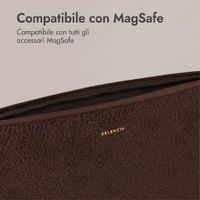 Selencia Housse laptop teddy 13-14 pouces - Choco Brown
