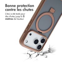 Accezz Coque Ring Stand avec MagSafe Apple iPhone 17 Pro Max - Marron