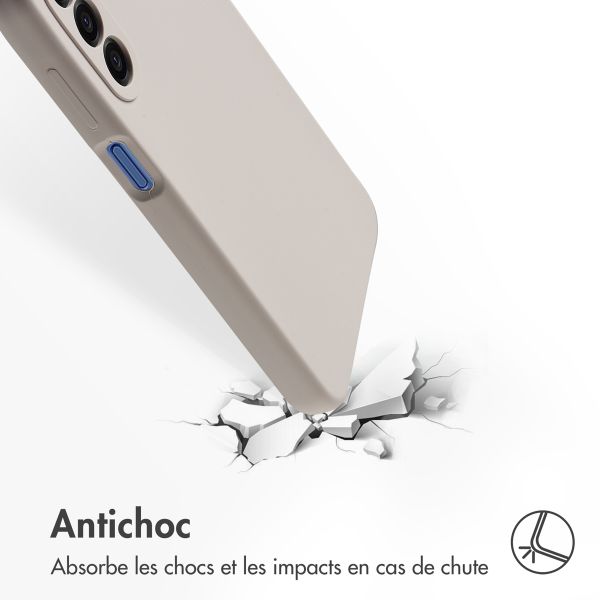 Accezz Coque Liquid Silicone Samsung Galaxy A17 (5G) / (4G) - Stone
