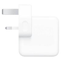 Apple Adaptateur secteur d’origine 2x USB-C - Chargeur MacBook - Royaume-Uni - 35W - Blanc