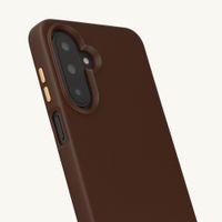 Selencia Coque arrière Rivièra avec MagSafe avec crochets amovibles Samsung Galaxy A17 (5G) / (4G) - Choco Brown