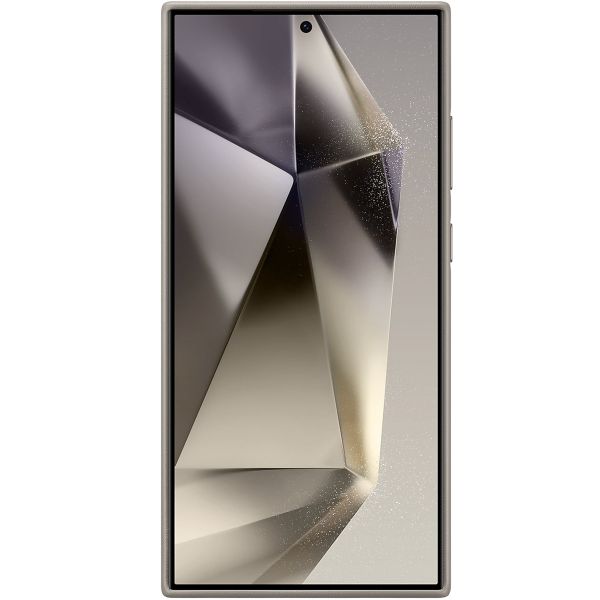 Samsung Coque originale en cuir vegan Samsung Galaxy S24 Ultra - Taupe