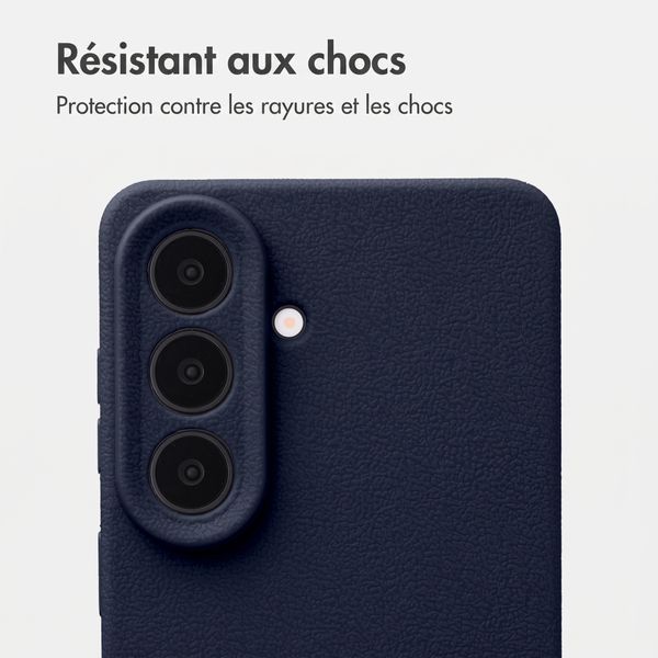 imoshion Coque arrière Texture Samsung Galaxy S26 - Bleu foncé