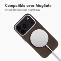 Accezz Coque arrière Mesh avec MagSafe Apple iPhone 17 Pro Max - Marron
