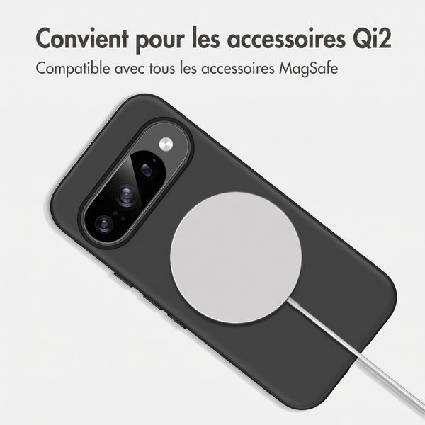imoshion Coque arrière Color avec Thin MagSafe Ring Google Pixel 9 / 9 Pro - Noir