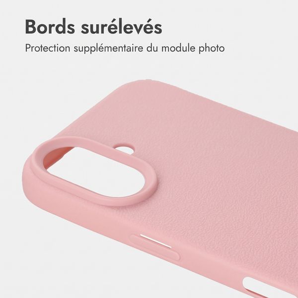 imoshion Coque arrière Texture Apple iPhone 16 - Rose