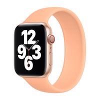 Apple Bracelet Boucle unique en Silicone Apple Watch | 38/40/41/42 mm - Taille 5 - Cantaloupe