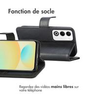 imoshion Étui de télephone portefeuille de luxe Oppo A5 5G (2025) - Noir