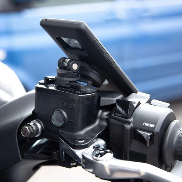 SP Connect Support de téléphone Brake Mount SPC+ pour scooter / moto - Réservoir de liquide de frein - Noir