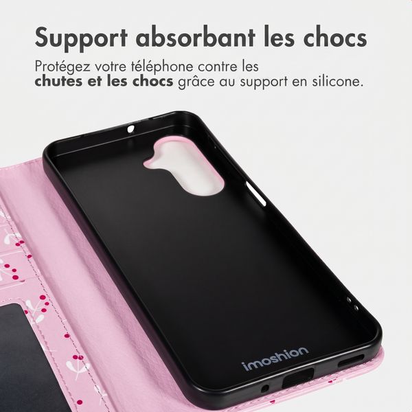 imoshion Étui de télephone portefeuille Design Samsung Galaxy A17 (5G) / (4G) - Blush Berries