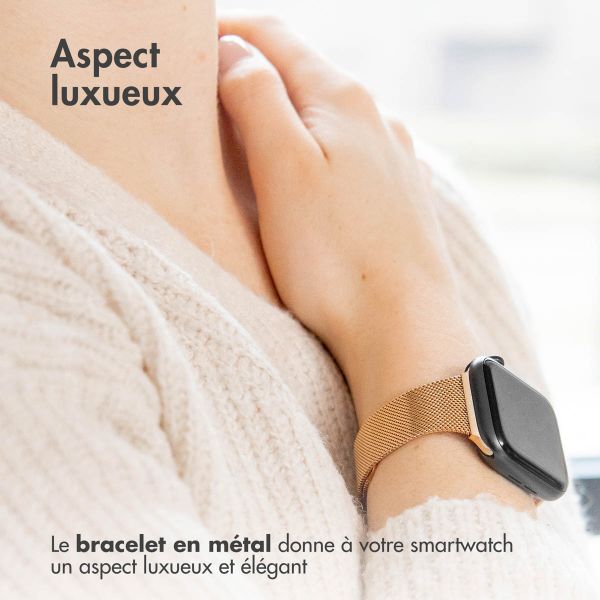 imoshion Bracelet pliant Milanese Apple Watch | 38/40/41/42 mm - Rose Doré