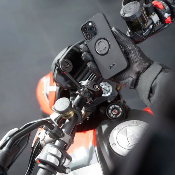 SP Connect Support de téléphone Moto Mount 3D pour vélo / scooter / moto pour coques SPC+ - Noir