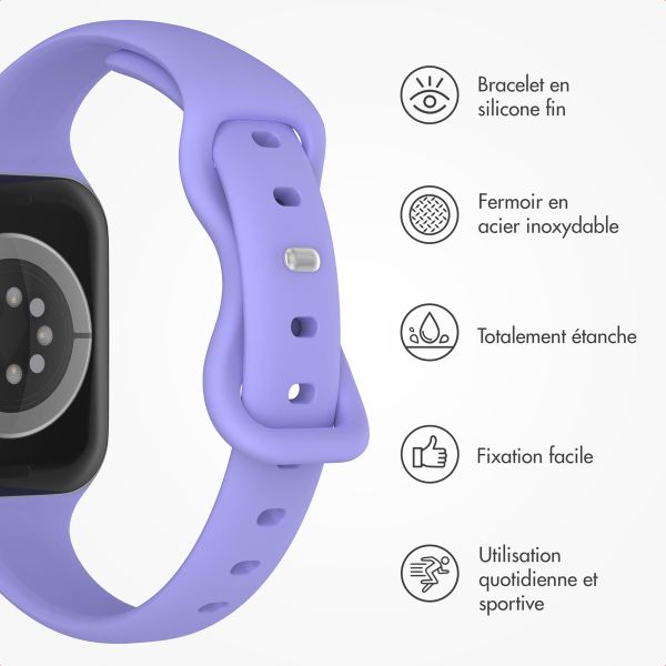 imoshion Bracelet slim en silicone Apple Watch | 38/40/41/42 mm - Lilas