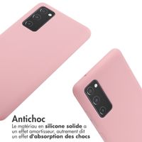 imoshion Coque en silicone avec cordon Samsung Galaxy S20 FE - Rose