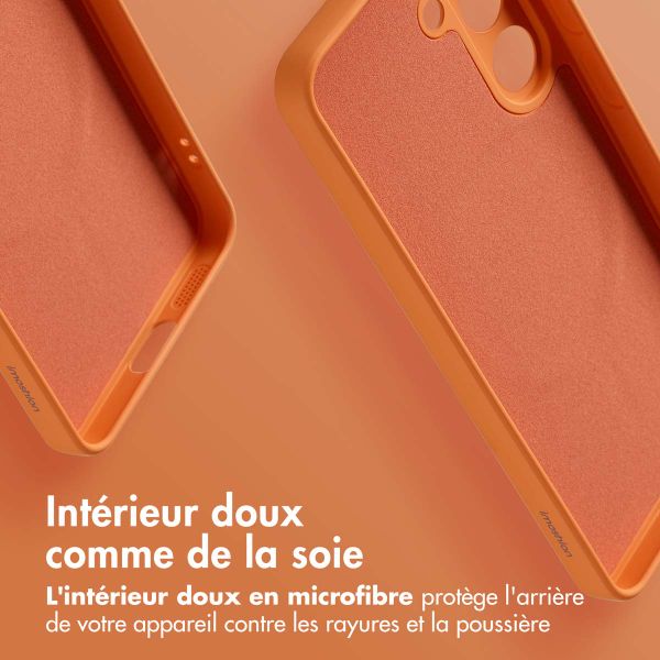 imoshion Coque Couleur avec MagSafe Samsung Galaxy S25 - Orange