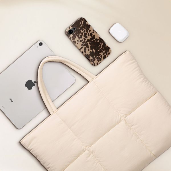 Selencia Sac ordinateur portables Vaya Puffy 16 pouces - Soft Ivory