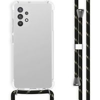 imoshion Coque arrière transparente avec cordon Samsung Galaxy A32 (4G) - Noir / Or