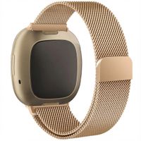 imoshion Bracelet magnétique milanais Fitbit Versa 4/ 3 / Sense (2) - Rose Doré